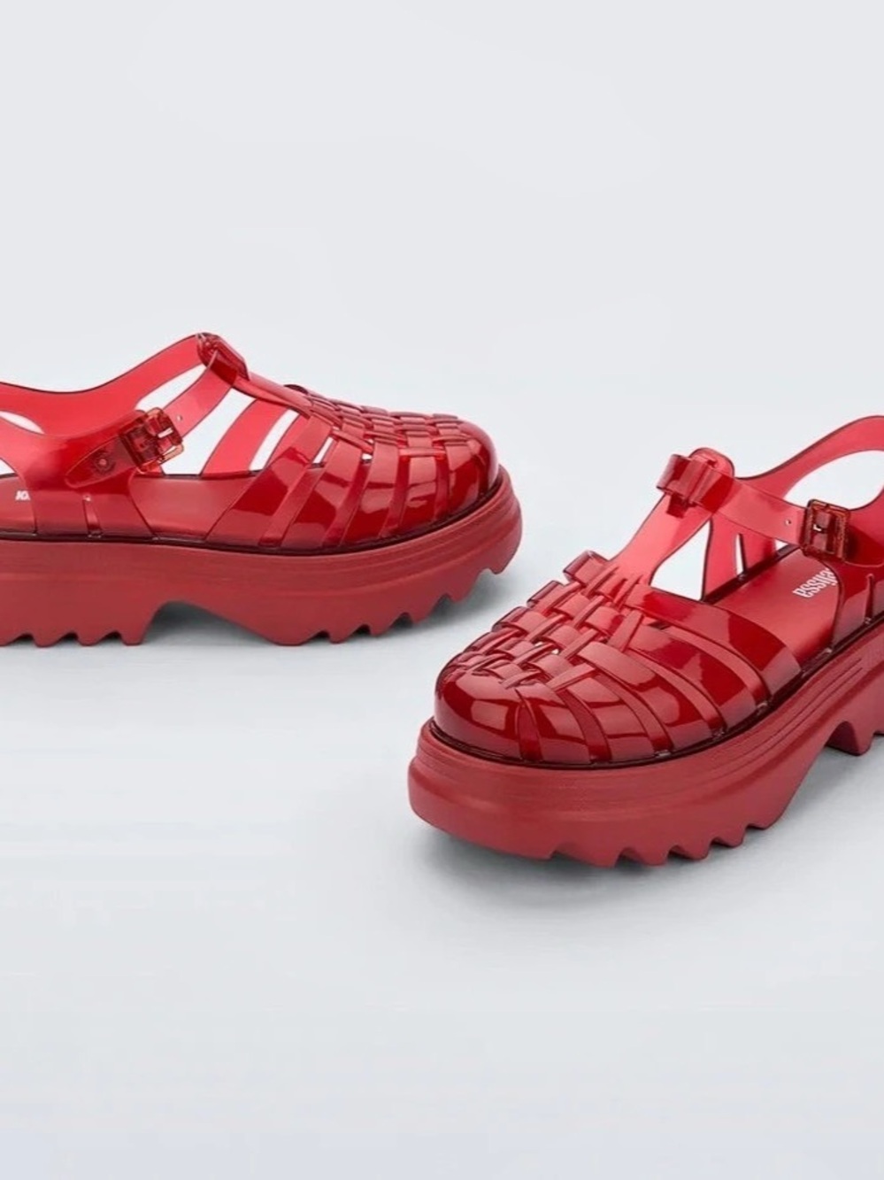 Melissa Possession Platform II Red Platform Sandals